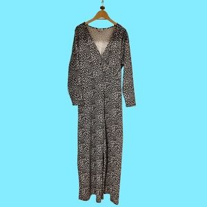 Leota✨Animal Print Jumpsuit✨Plus Size 2X/20W✨office✨cocktail